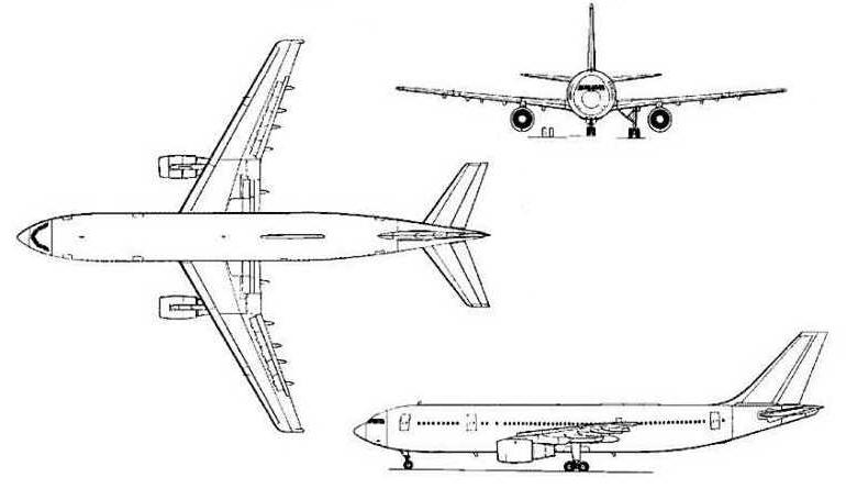 AIRBUS A-300B4-600 AIRBUS A-300C4-600 AIRBUS A-300F4-600 A306 3D view