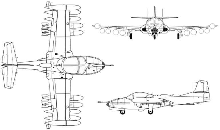 CESSNA 318D Dragonfly CESSNA 318E Dragonfly CESSNA A-37 Dragonfly CESSNA OA-37 Dragonfly A37 3D view