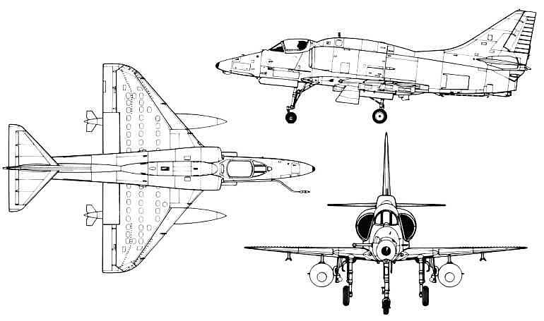 DOUGLAS A-4 Skyhawk DOUGLAS TA-4 Skyhawk MCDONNELL DOUGLAS A-4 Skyhawk MCDONNELL DOUGLAS OA-4 Skyhawk MCDONNELL DOUGLAS TA-4 Skyhawk SINGAPORE A-4 Super Skyhawk SINGAPORE TA-4 Super Skyhawk A4 3D view