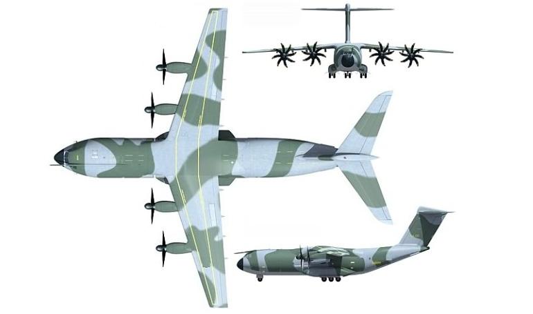 AIRBUS A-400M Grizzly AIRBUS A-400M Atlas A400 3D view