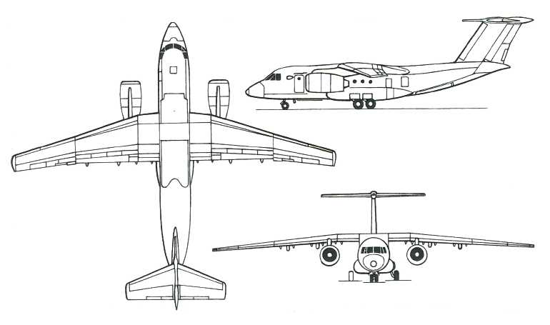 ANTONOV An-74-300 A743 3D view