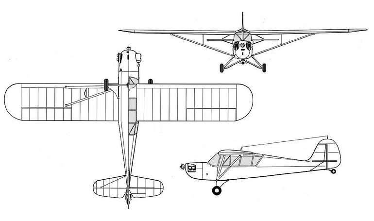 AERONCA 65 Super Chief AR65 3D view