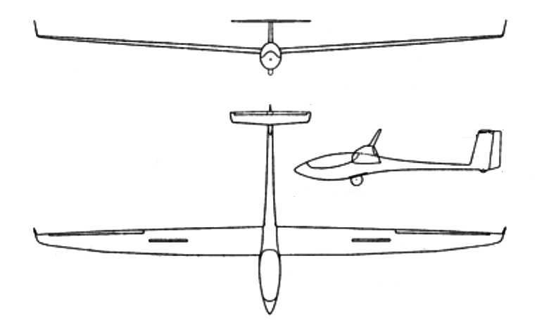 SCHLEICHER ASH-26E AS26 3D view