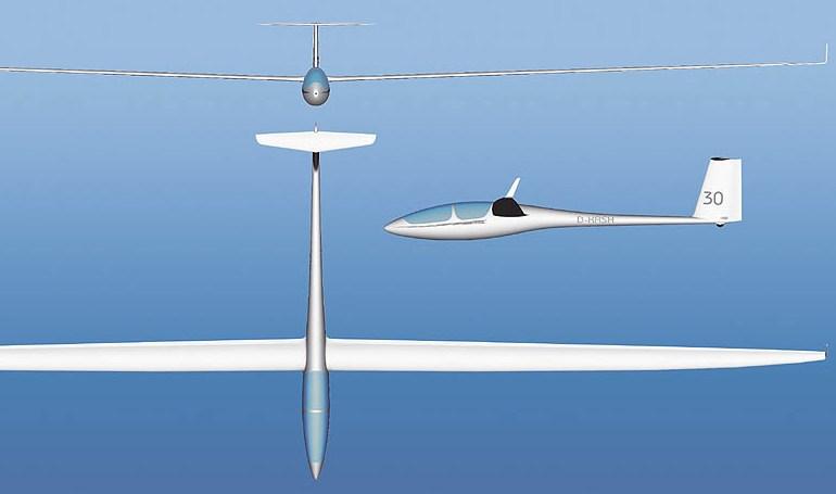 SCHLEICHER ASH-30Mi AS30 3D view