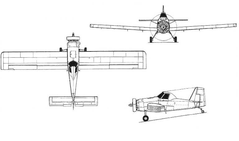 AIR TRACTOR AT-300 AIR TRACTOR AT-301 AIR TRACTOR AT-401 AT3P 3D view