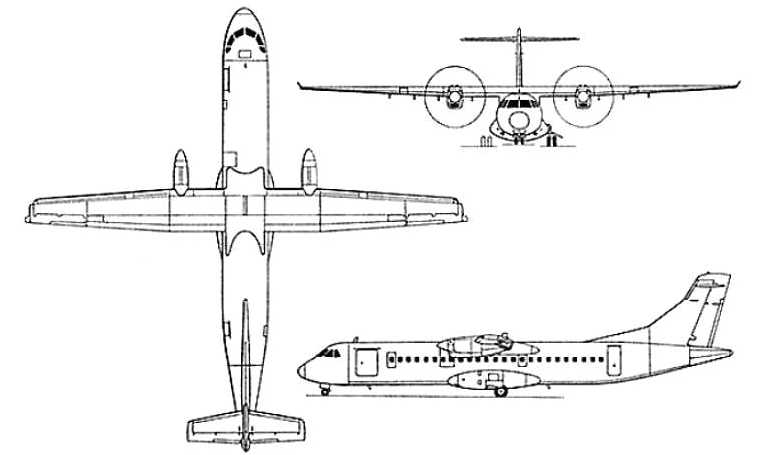 ATR ATR-42-500 ATR ATR-42-500 Surveyor AT45 3D view