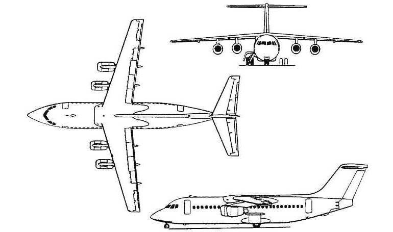 BRITISH AEROSPACE BAe-146-300 B463 3D view