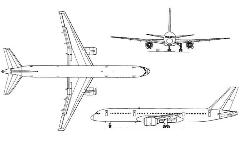 BOEING 757-200 BOEING C-32 B752 3D view
