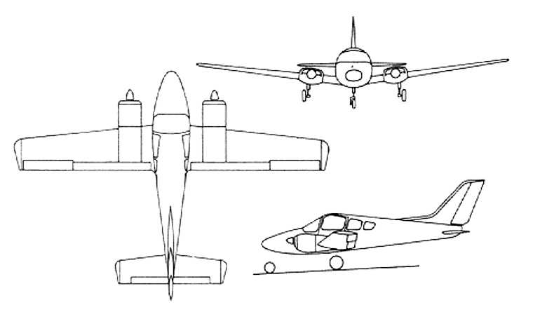 BEAGLE B-206 BEAGLE B-206 Basset BEAGLE-AUSTER B-206 BASS 3D view