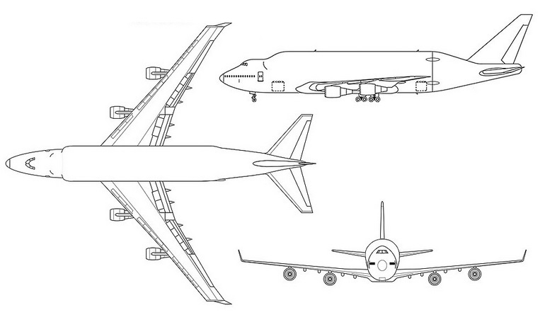 BOEING 747-400LCF Dreamlifter BLCF 3D view