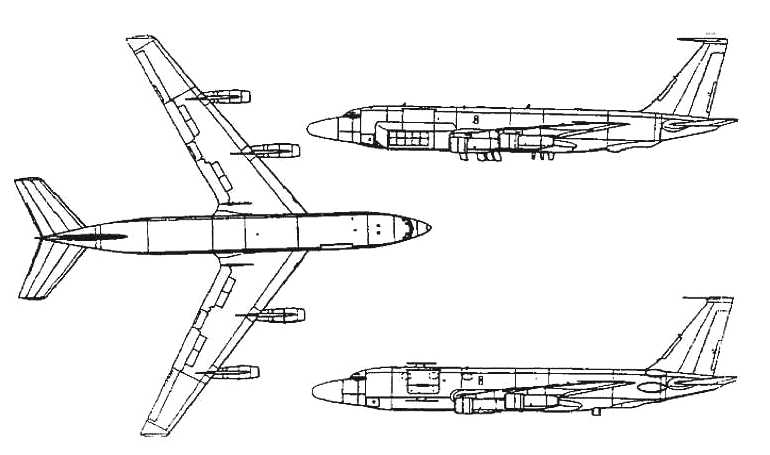 BOEING NC-135 BOEING OC-135 BOEING WC-135 C135 3D view