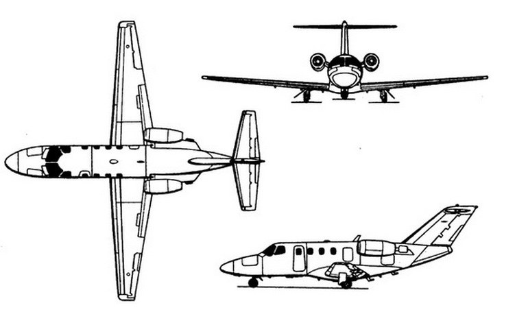 CESSNA 525 Citation M2 C25M 3D view