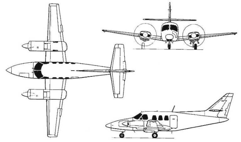 AVIONES COLOMBIA T303 CESSNA T303 Crusader C303 3D view