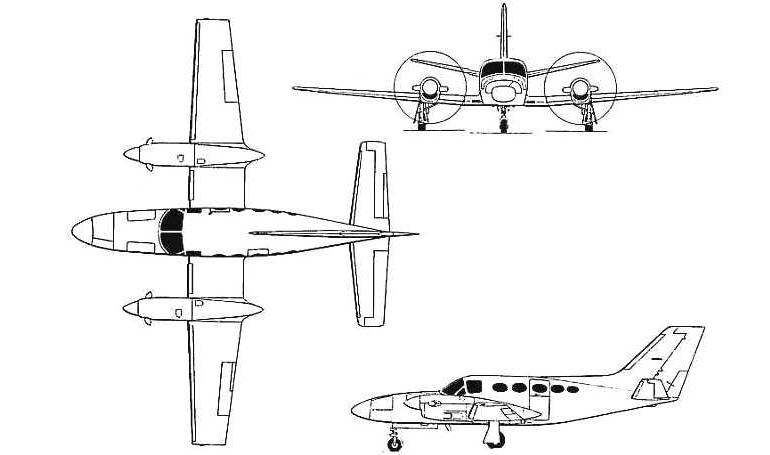 CESSNA 425 Conquest 1 CESSNA 425 Corsair C425 3D view