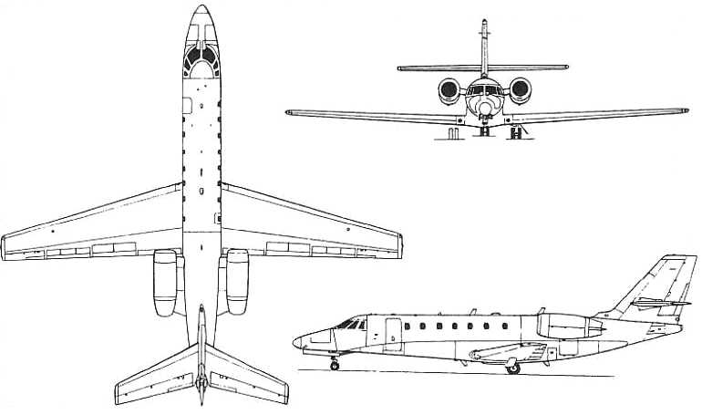 CESSNA 700 Citation Longitude C700 3D view