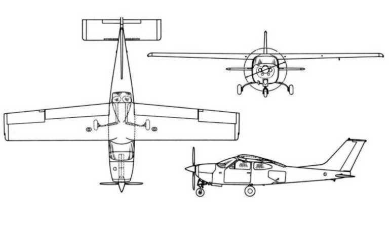 AVIONES COLOMBIA 177RG CESSNA 177RG Cardinal RG REIMS F177RG Cardinal RG C77R 3D view