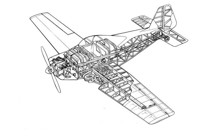CVJETKOVIC CA-65 Skyfly CA65 3D view