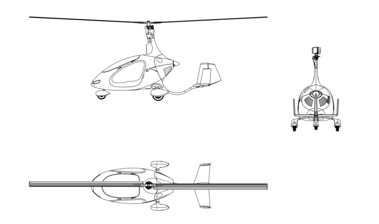 AUTOGYRO Cavalon ROTORSPORT Cavalon CLON 3D view