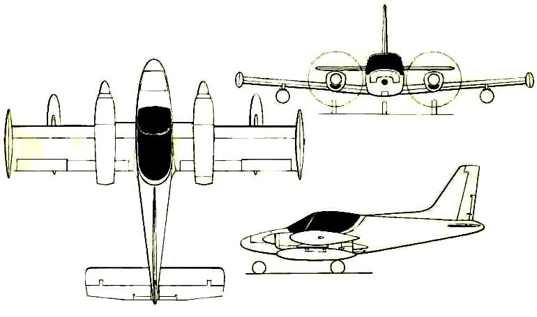 GENERAL AVIA F-20TP Condor CNDR 3D view