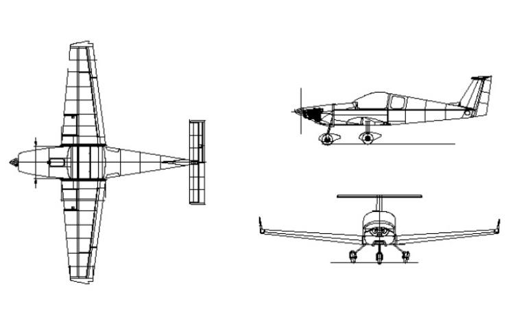 DOVA DV-1 Skylark MARSDEN Skylark DV1 3D view