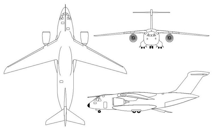 EMBRAER KC-390 EMBRAER C-390 Millennium EMBRAER EMB-390 E390 3D view