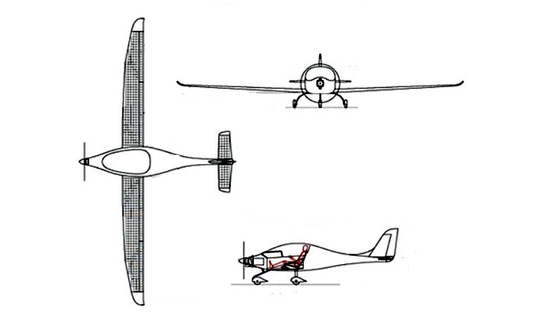 BYE AEROSPACE eFlyer 2 EF2 3D view