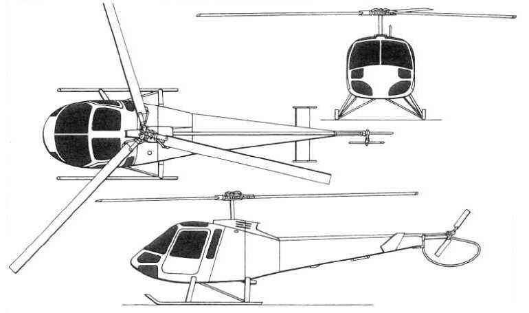 ENSTROM 480 ENSTROM TH-28 WUHAN TH-28 EN48 3D view