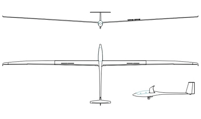 BINDER (2) Eta ETA AIRCRAFT Eta ETA 3D view