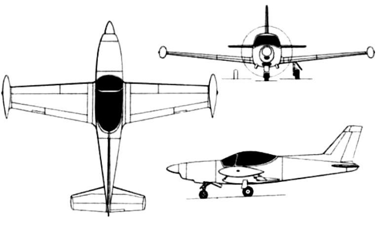 AERMACCHI SF-260T ALENIA AERMACCHI SF-260T ARDC Layang PADC SF-260T SIAI-MARCHETTI SF-260T F26T 3D view