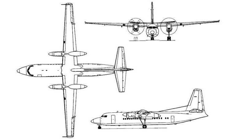 FOKKER 60 F60 3D view