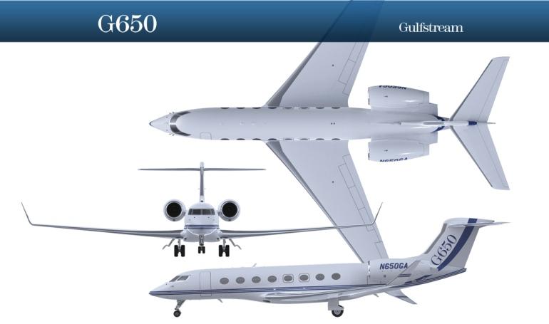 GULFSTREAM AEROSPACE Gulfstream G650 GLF6 3D view