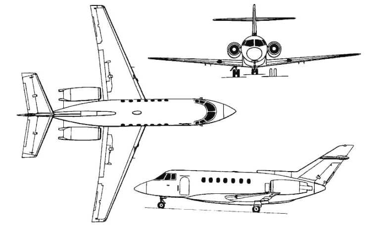 BRITISH AEROSPACE BAe-125-1000 RAYTHEON Hawker 1000 H25C 3D view