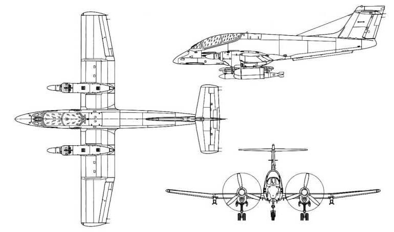 FMA IA-58 Pucara IA58 3D view