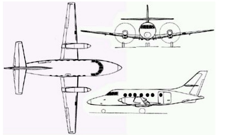 CENTURY Jetstream 3 VOLPAR Century Jetstream 3 JS3 3D view