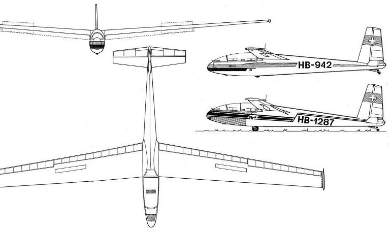 LET L-13 Blanik (single-engine conversions) L13M 3D view