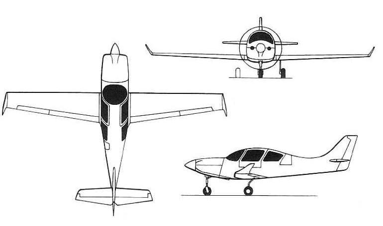 LANCAIR Lancair PropJet 4 LNP4 3D view