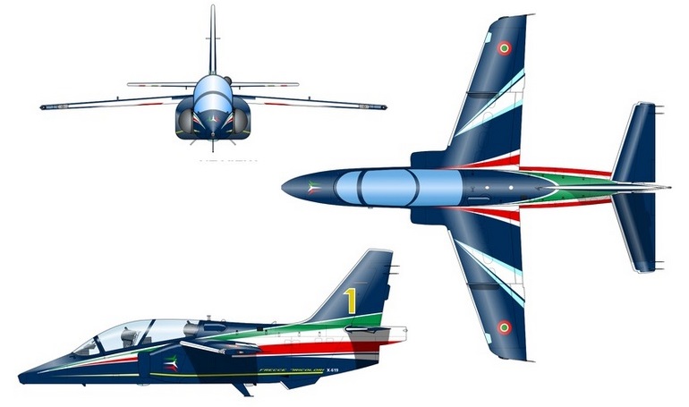 LEONARDO M-345 LEONARDO T-345 SIAI-MARCHETTI M-345 M345 3D view