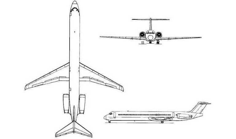 BOEING MD-81 MCDONNELL DOUGLAS MD-81 MD81 3D view