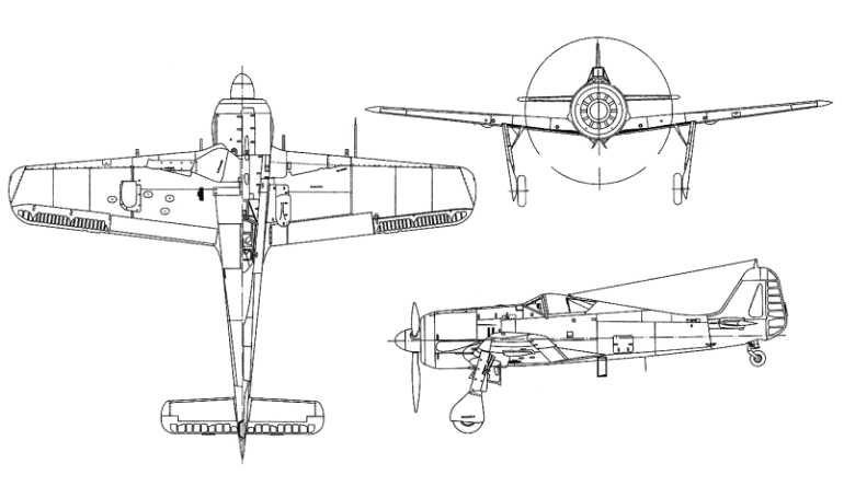 JURCA MJ-80 Focke-Wulf Fw-190 Replica MJ80 3D view