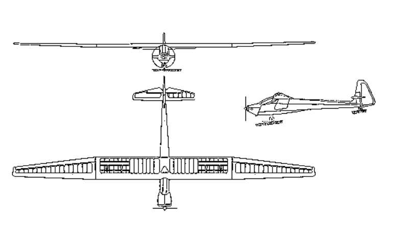 AKAFLIEG MUNCHEN M�-23 Saurier MU23 3D view