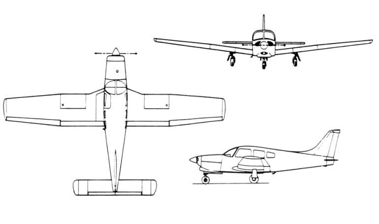 AICSA PA-28RT-201T Turbo Arrow 4 CHINCUL PA-A-28RT-201T Turbo Arrow 4 EMBRAER EMB-711ST Corisco 2 Turbo NEIVA EMB-711ST Corisco 2 Turbo PIPER PA-28RT-201T Turbo Arrow 4 P28U 3D view