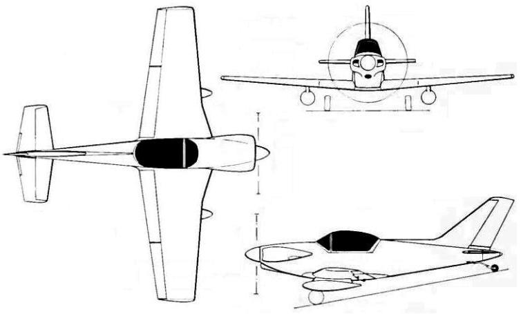 POTTIER P-50 Bouvreuil P50 3D view
