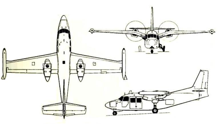 PIAGGIO P-166DL3 PIAGGIO P-166DP1 P66T 3D view