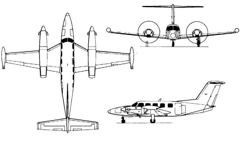 AICSA PA-42-720 Cheyenne 3 PIPER PA-42-720 Cheyenne 3 PAY3 3D view