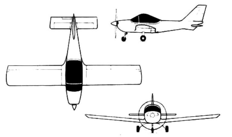 PIK PIK-19 Muhinu PK19 3D view