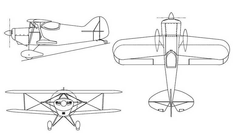 AVIAT S-1-11 Super Stinker PITTS S-1-11 Super Stinker PTSS 3D view