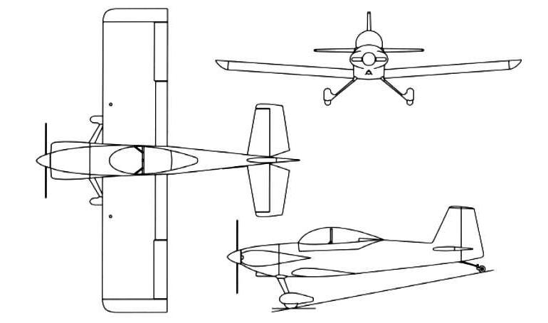 VAN'S RV-4T RV4T 3D view