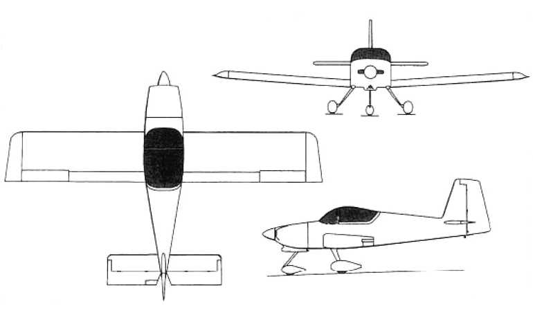 VAN'S RV-9 RV9 3D view