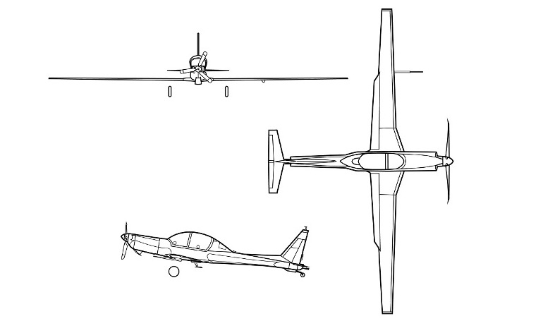SCHWEIZER RG-8 Condor SCHWEIZER SA-2-37 Condor SA37 3D view