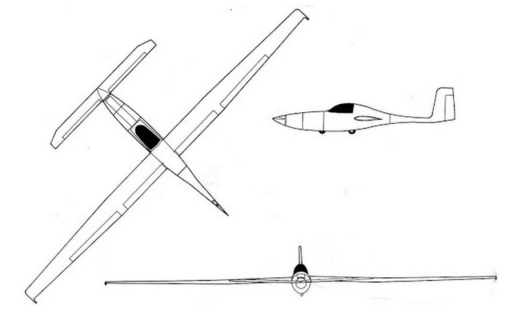 RUTAN 77 Solitaire SOLI 3D view